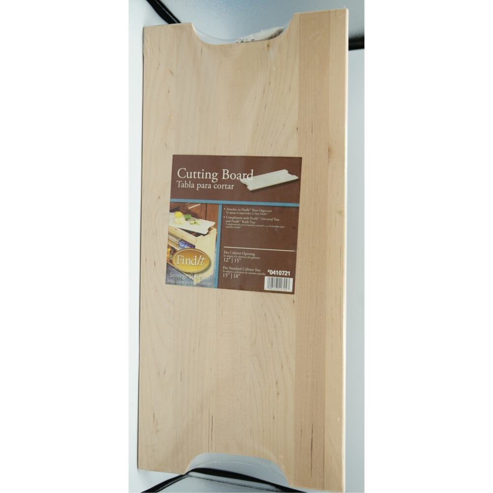 FindIt 2-Pack Solid Maple Cutting Boards – New Sealed – 12″×15″‎ & 15″×18″